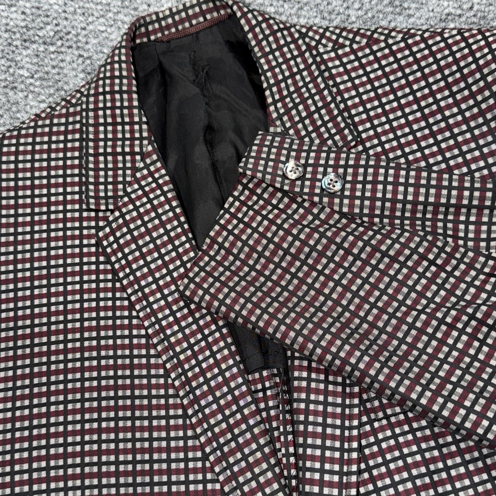 Vintage 60s Hart Schaffner Marx Mens Blazer 42R Primavera Italian Cotton Check